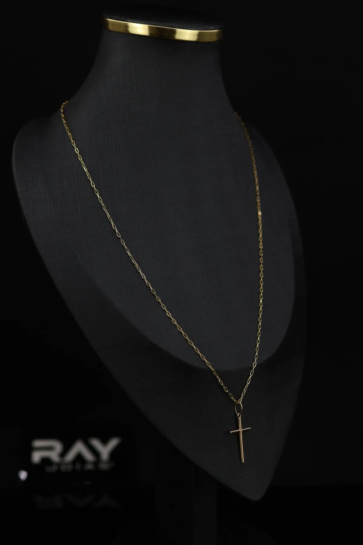 Cartier Cadeado 1,6mm com Pingente cruz 