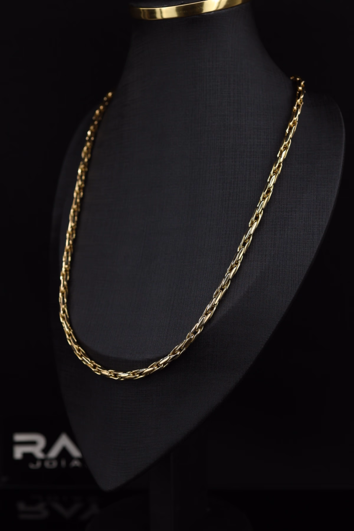 Corrente Elo Semi Corda Cardano em Ouro 18K