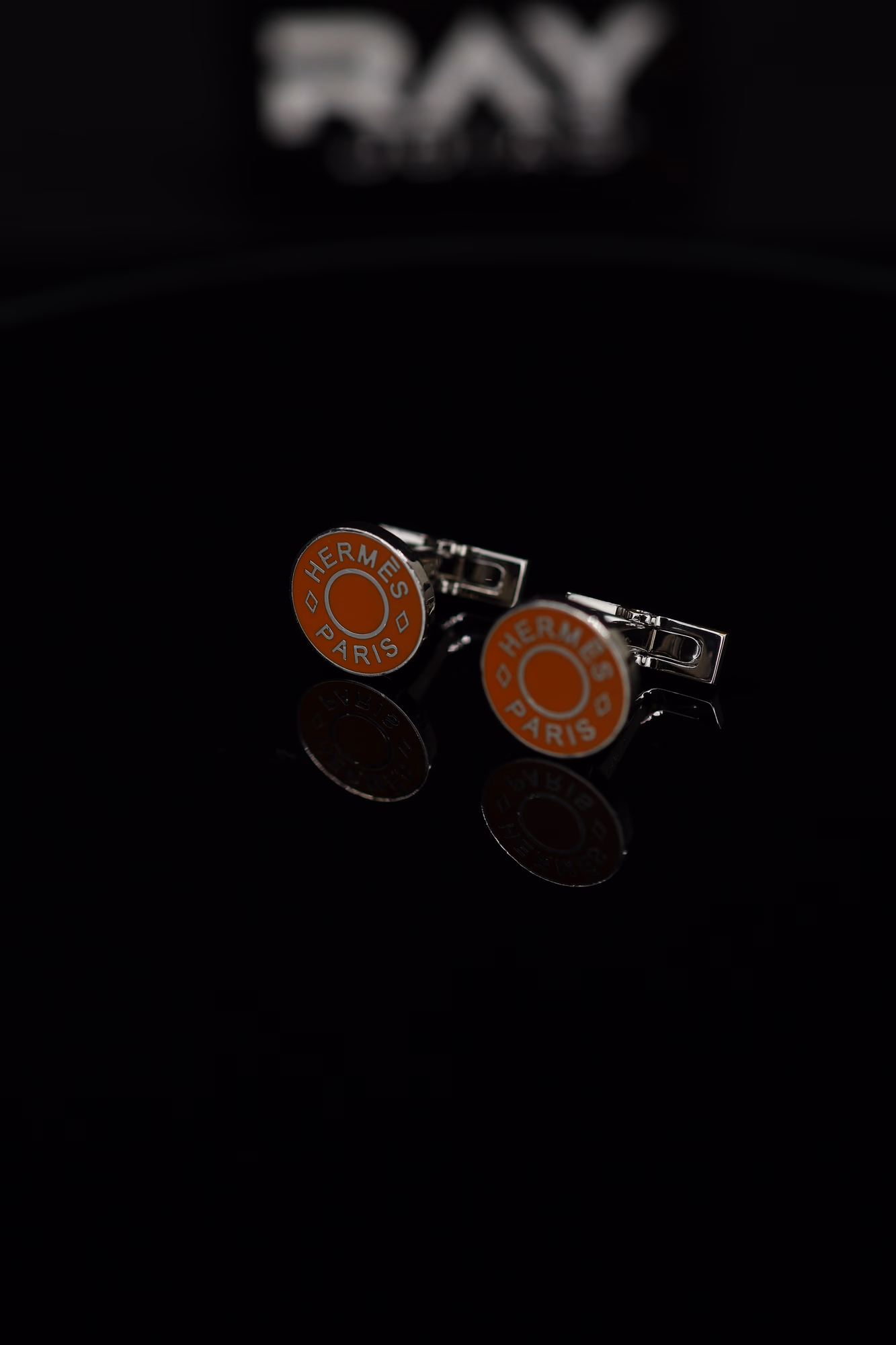 Par de Abotoadura Hermes Paris H