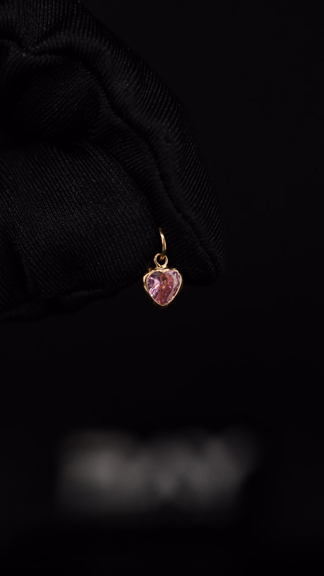 Pingente Coração Rosa