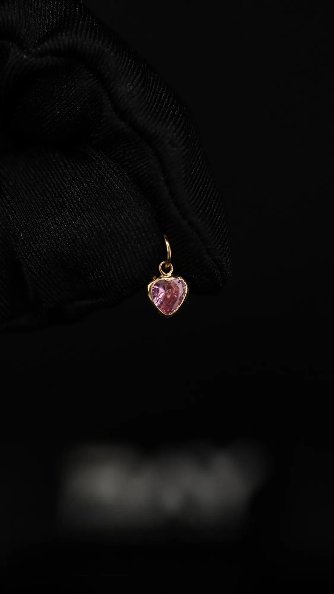 Pingente Coração Rosa
